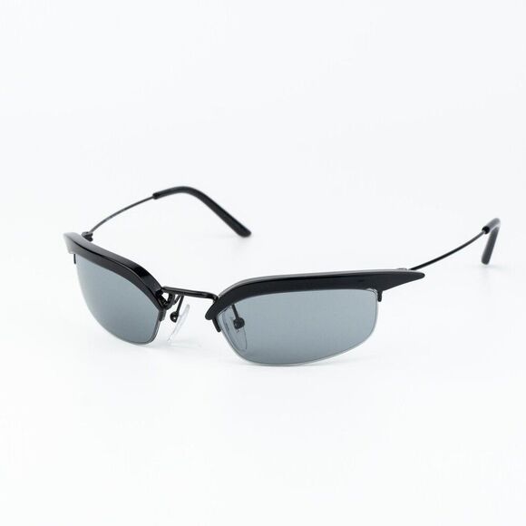 Prada Women Sunglasses Black Grey Rectangle PRB50S 1AB3C2 NEW AUTHENTIC main image 5